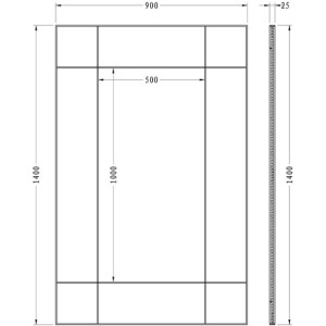 Зеркало настенное  KFG048