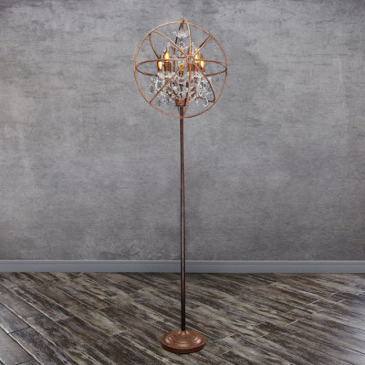 Торшер Foucaults orb crystal LOFT1897FT